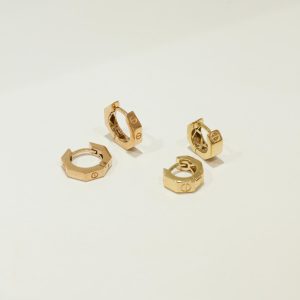 گوشواره حلقه ای تراش